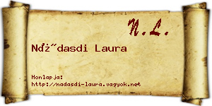 Nádasdi Laura névjegykártya